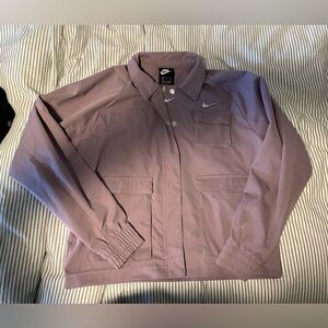 Nike women’s lavender Utility Shirt Jacket